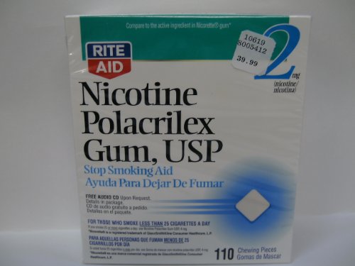 Discounted Quick Sale Rite Aid Nicotine Polacrilex Gum 110ct.Exp.02/2011