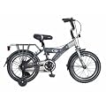 16" Kinderfahrrad Grau Silber 16 Zoll Kinder Fahrrad Kinderrad