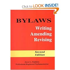 Bylaws: Writing Amending Revising