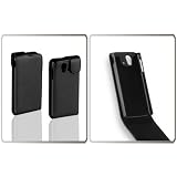 PROMOTION - Sony-Ericsson Xperia RAY Housse Etui Cuir, Coque de fixation rabattable