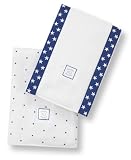 SwaddleDesigns Baby Bupies- Set of 2 - Little Stars - Navy