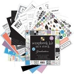 DCWV Scrapbook Kit in a Stack - Graduation (12")
