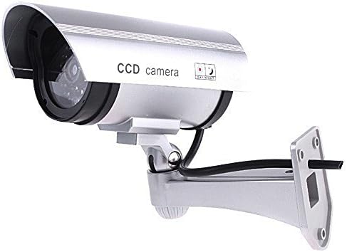 Woshida Fake Security Camera Dummy Bullet Camera with 30 Illuminating LEDs