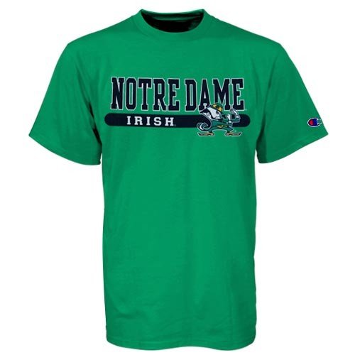 Buy Champion Notre Dame Fighting Irish Green Jersey T-shirt by Champion