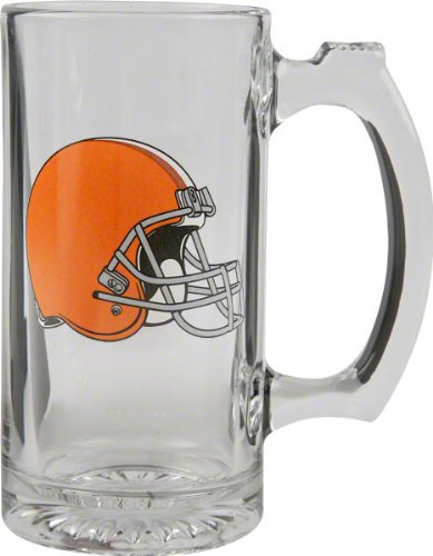 Cleveland Browns Beer Mug: 3D Logo Glass Tankard