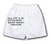 White Boxer Short with All life is an experiment. - Ralph Waldo Emerson
