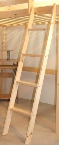 Pine Bunkbed Ladder - Bunk Bed Slanted Ladder Solid Pine by Celeste Ladder