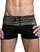 Godsen Men's Swimming Trunks Boxer Brief,black Soft Briefs