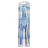 Aquafresh Direct Toothbrush Twin Pack, Medium Bristle #32, 2 Count, (Colors May Vary) (Pack of 9)
