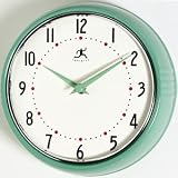 Retro Green Metal Wall Clock