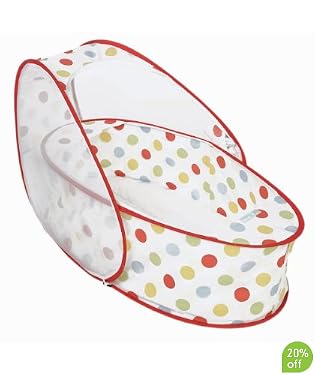 Koo-di Pop-Up Travel Bassinette - Polka Dot