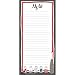 C.R. Gibson Magnetic Shopping List Pad Magnet, Spice Jars
