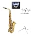 Musical Instruments : Selmer Prelude AS711 Student Alto Saxophone w/ Bonus Instrument Store Sheet Music Stand and Tuner