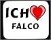 Küche & Haushalt : Mauspad mit Ich liebe Falco Dekoration