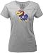 Kansas Jayhawks -Women's- Axis Distressed Print Slit Neck Tee