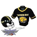 Southern Miss Golden Eagles NCAA Football Helmet and Jersey Set