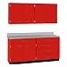Stevens Industries 4-Door Wall Unit and 2-Door/5-Drawer Base Unit Cabinet Suite (66