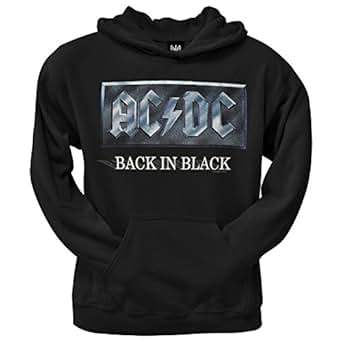 Amazon.com: AC/DC - Back In Black Pullover Hoodie - X-Large: Clothing