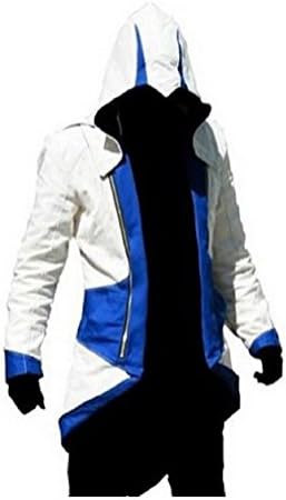 QualityBuyNow Cosplay Costume Hoodie/Jacket/Coat,White Blue,Child Small