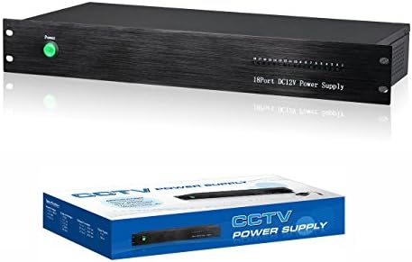 Rack Mount Power Supply 18 Channel Output DC12V 20A For CCTV Security surveillance video cameras