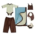 6 - Piece Tea and Chocolate Bodysuit Baby Bundle