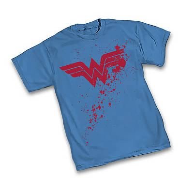  Wonder Woman Splatter Symbol T-Shirt