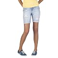 Mossimo Supply Co. Juniors 8" Jean Bermuda Short - Light Wash