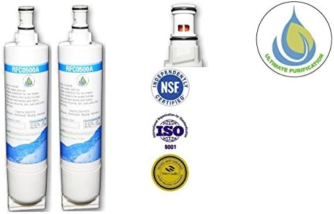 2 Pack - Water Filter by Ultimate Purification to Replace Whirlpool, KitchenAid, Sears, Thermador, 4396508, 4396510, 4392857, 9010, 9902, NLV240V, WF285, WF-NL300, WF-L500, WFNL240, 4396509, 4396918, NLC250, WF-NLC250, WPRF-100, 2305768, 90102, 4392922, 4396163, 4396164, 4396547, 4396548, 2255518, 2255709.