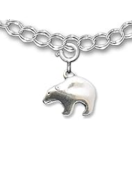 Sterling Silver Bear Charm for Charm Bracelet by The Magic Zoo