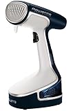 Rowenta DR8080 X-Cel Steam Powerful Handheld Fabric Steamer Stainless Steel Soleplate with Accessories, 1500-Watt, Blue