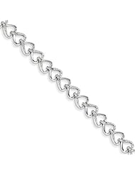 Sterling Silver Diamond Bracelet