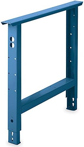 Tennsco Adjustable-Height Bench Legs - 30"D - 27-7/8 -35-3/8"H - Blue - Blue