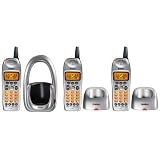 Uniden DCT646-3 2.4 GHz Digital Expandable Cordless Phone System with 3 Handsets and Caller ID (Silver)