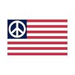 Peace Flag with Red and White Stripes Peace Flag with Red and White Stripes