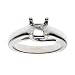 14k White Gold Classic Trellis Engagement Ring Setting