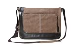 Eco Denim Men's Laptop Messenger Eco-Bag- Coffee- By Reveal Handbags