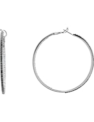 14K White Gold Black and White Diamond Earrings - 2.50 Ct. -- LIFETIME WARRANTY