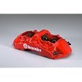Brembo Brake Caliper Decals stickers set of 4 WHITE (2@90mm, 2@50mm)