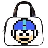 Photo Handbag (Two Sides) of Vintage Retro Megaman (Mega Man) Mask Sprite Graphic