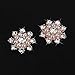 Beautiful Bead 10 pcs Faux Pearl Rhinestone Flatback Buttons Embellishments