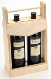 Wooden 2-bottles Wine Holder