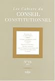 Revue Dalloz  / Les Cahiers du conseil constitutionnel, numéro 16