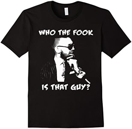 Men's Who The Fook Is That Guy T Shirt Large Black