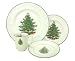 Original Christmas Tree Dickens Embossed 16-Piece Dinnerware Set, Service for 4