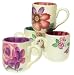 Pfaltzgraff Flower Market Accent Mugs, Set of 4
