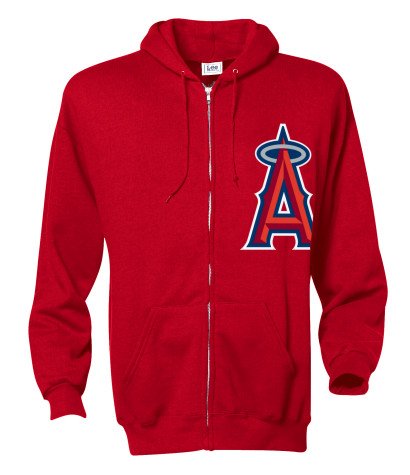 Men's Los Angeles Angels 'Last Second Shot' Full Zip Hooded Jacket