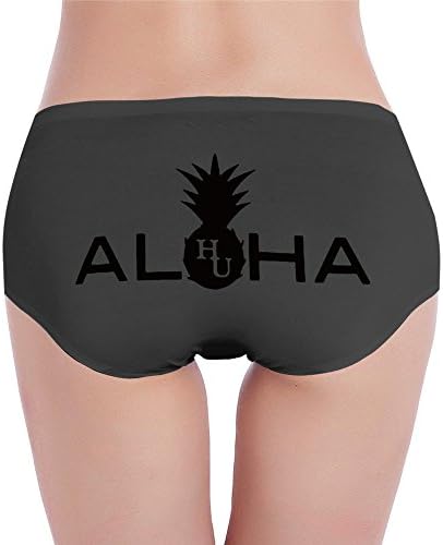 Custom Women's Custom Low-Waist Seamless Alha HU Pineapple Brief Hipster Black S