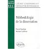 Histoire et g�ographie �conomiques: M�thodologie de la dissertation