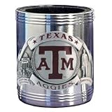 Texas A&M Aggies Stainless Steel & Pewter Can Cooler