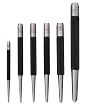 Starrett S117PC 5 Piece 1/16-Inch to 5/32-Inch Center Punch Assortment in Plastic Case